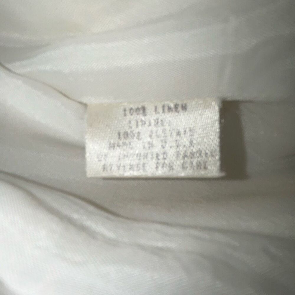 Ann Taylor LOFT Linen Blazer | Women’s 14 | White | One Button | Classic Tailore - Picture 7 of 7